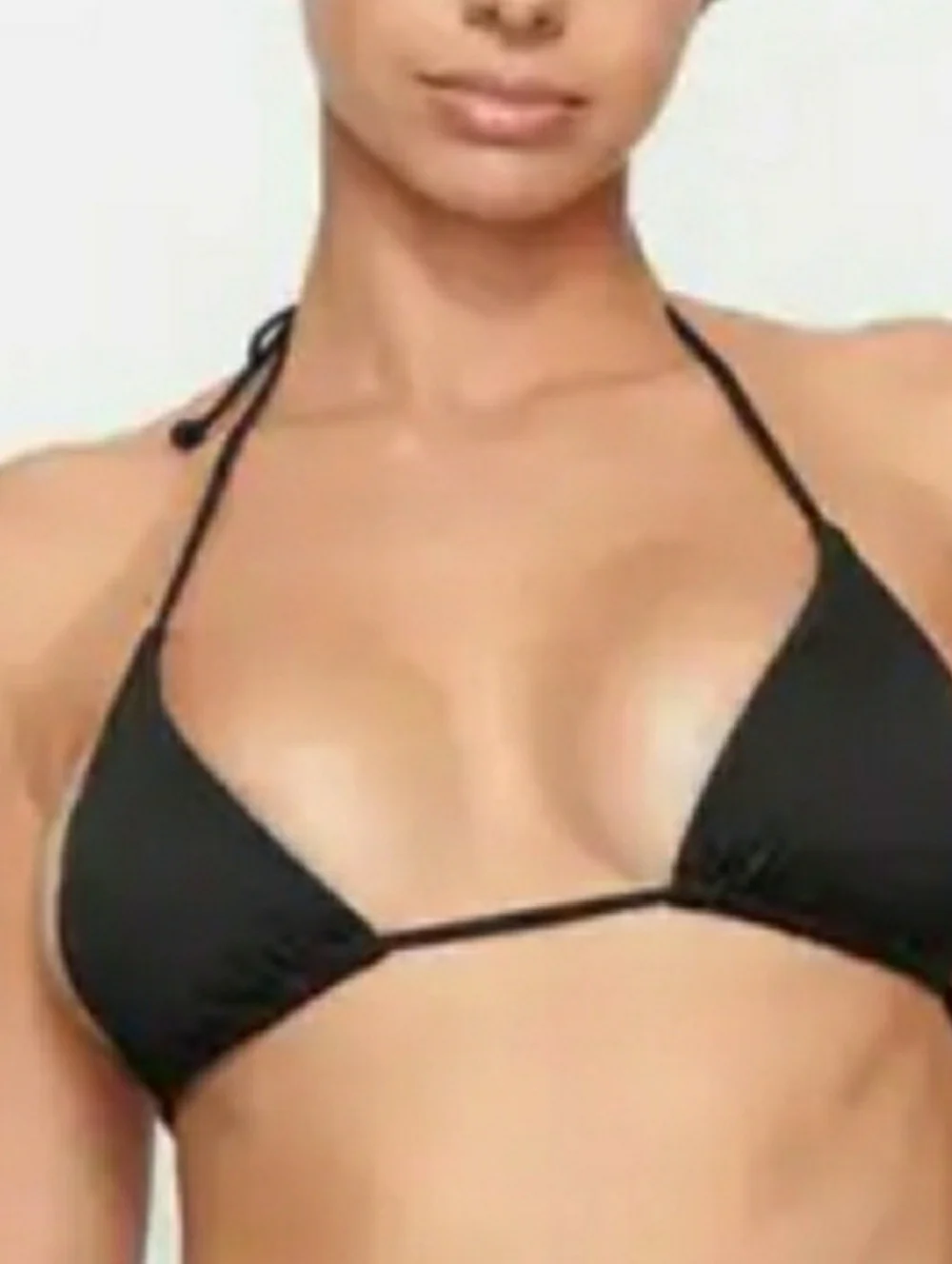 SKIMS Triangle Halter Bikini Top (XS) and SKIMS Tie-Side Bikini Bottom (Small)
